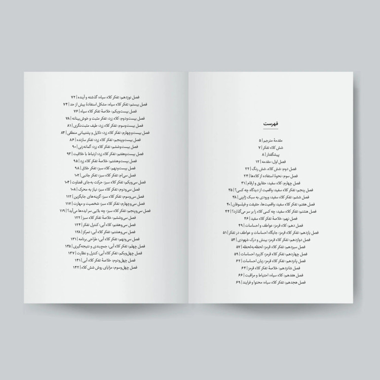 کتاب 6 کلاه تفکر